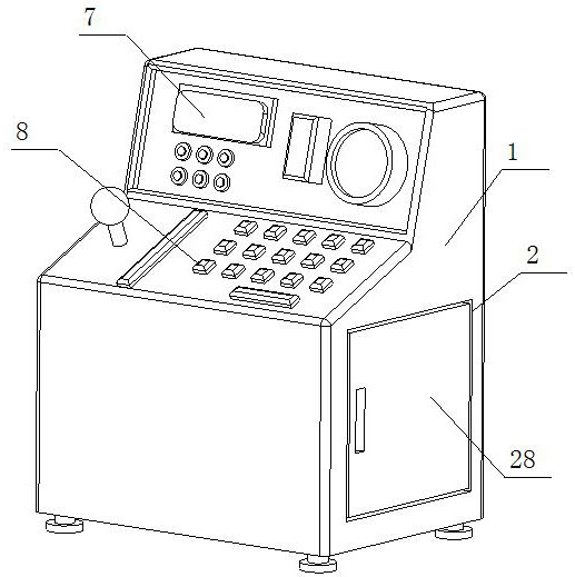 Coal mining machine electrical assembly detection test bench