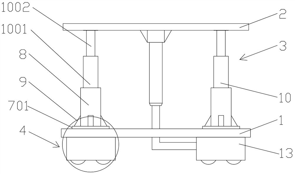 Hogging moment tensioning tool device