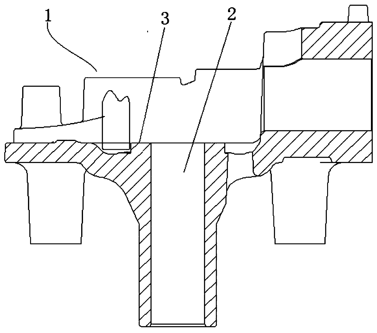 Oil suspension type air cylinder seat bearing structure