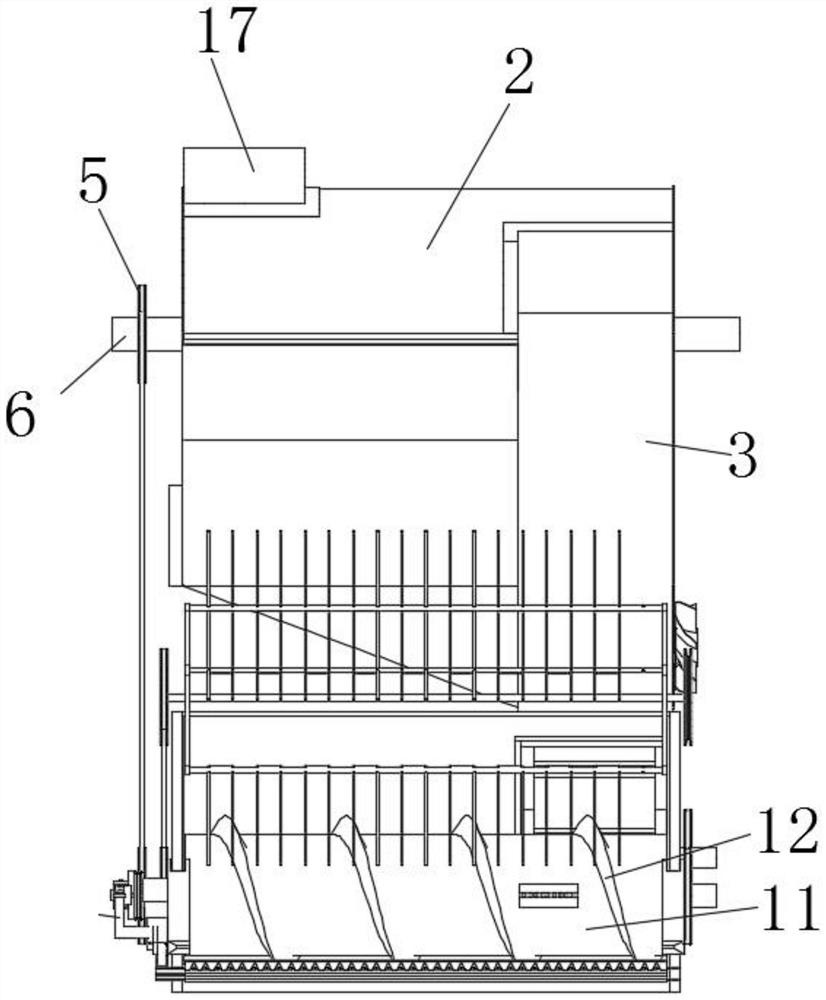 Crop straw harvesting and bundling machine and working method thereof