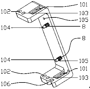 Shower head height and angle adjusting device