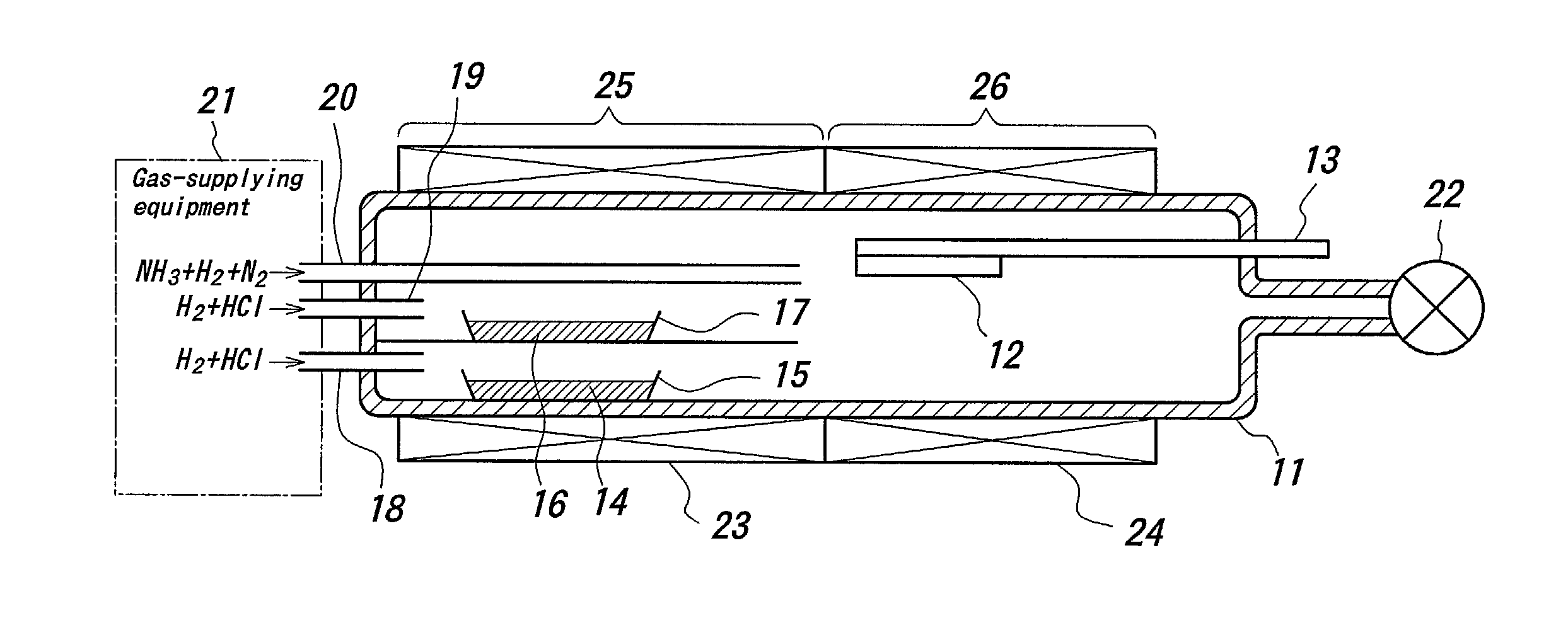 Apparatus for fabricating a III-V nitride film and a method for fabricating the same