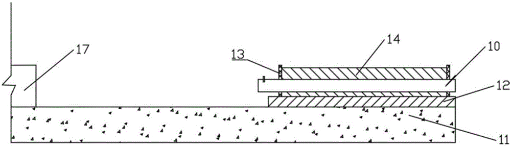 Water pipe one-time casting forming template and forming method