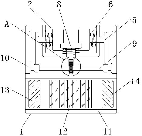 Flowerpot fixing device having air purifying function