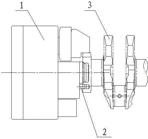 Automatic online phase measuring device for crankshaft connecting rod neck