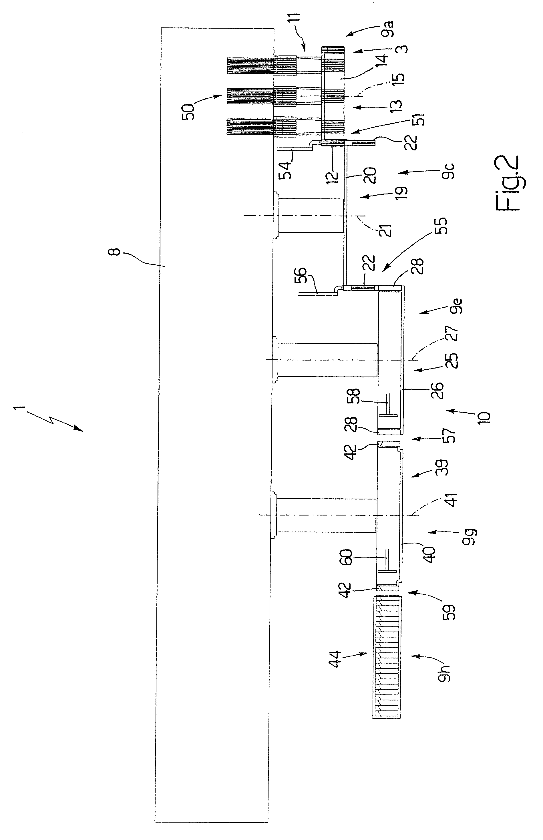 Method and machine for packing a product in at least one sheet of packing material
