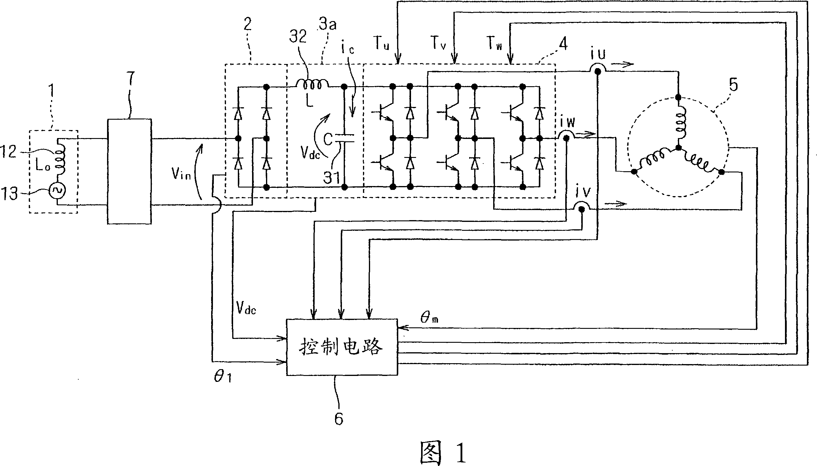 Multi-phase current supplying circuit, driving apparatus, compressor, and air conditioner