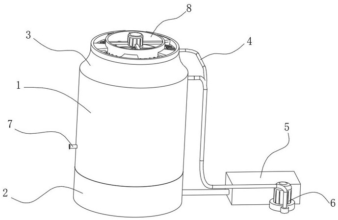 A multi-stage circulating jet spraying device for a packing-free cooling tower