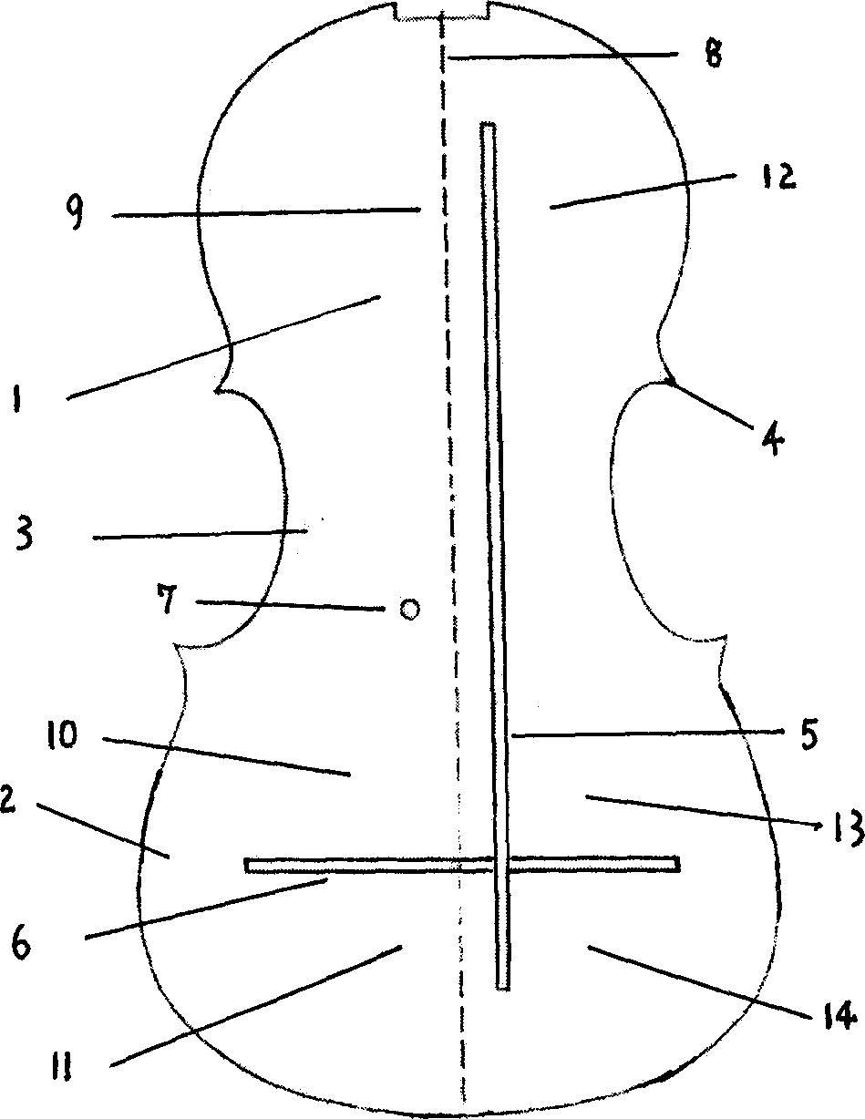 Structural integral violin