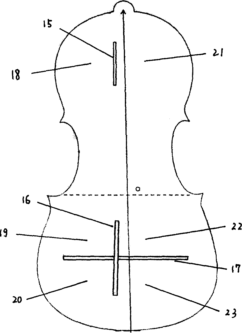 Structural integral violin