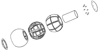 Spherical buoy and manufacturing method thereof
