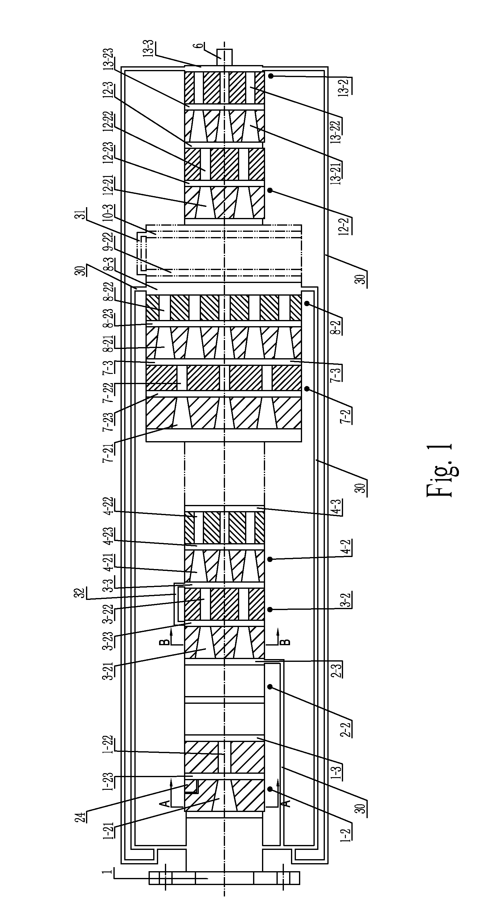 Device with no emission for treatment of exhaust gas