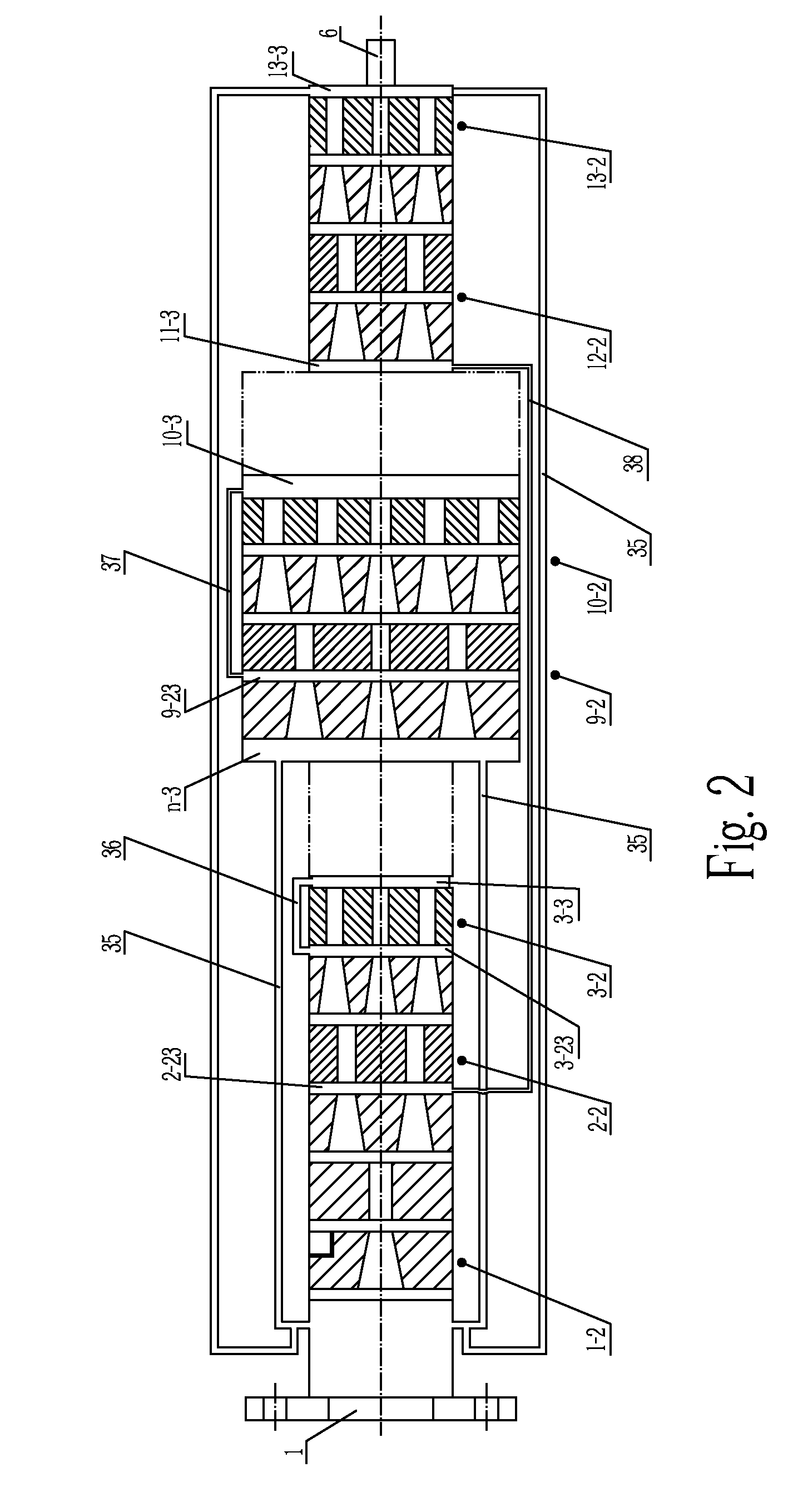Device with no emission for treatment of exhaust gas