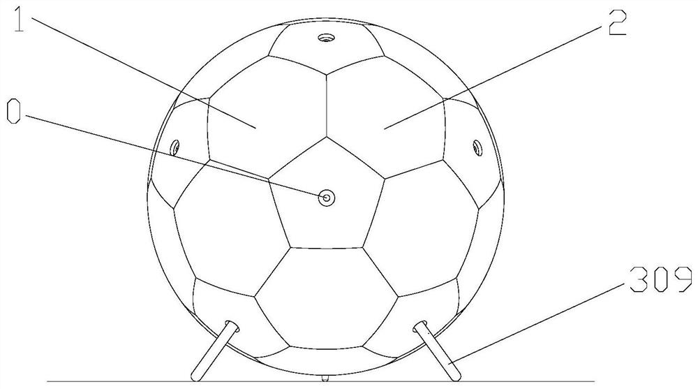 Spherical rescue robot with roll-jump function and control method