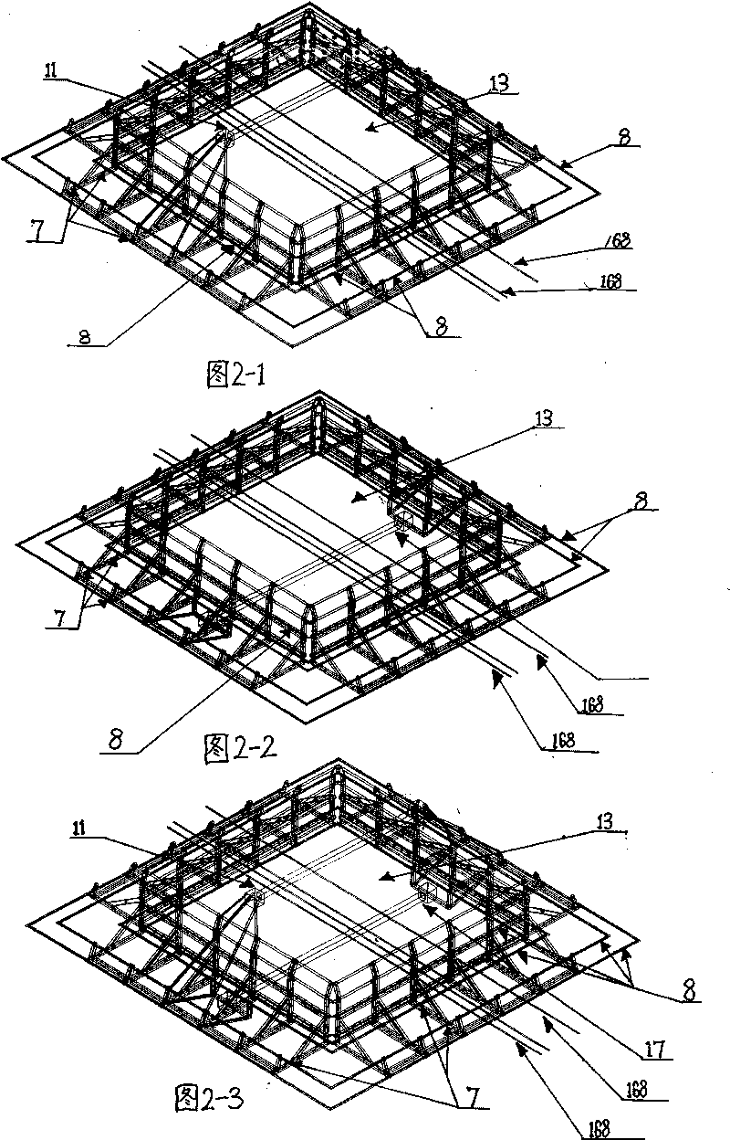 Cast-in-place prestressed slab and beam mould, construction method thereof and cast-in-place slab and beam manufactured by same