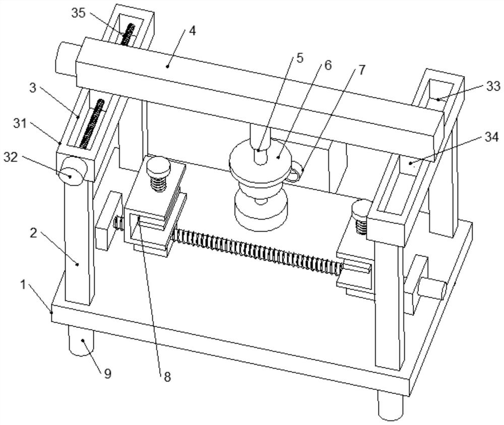 Automatic chamfering device for photovoltaic glass