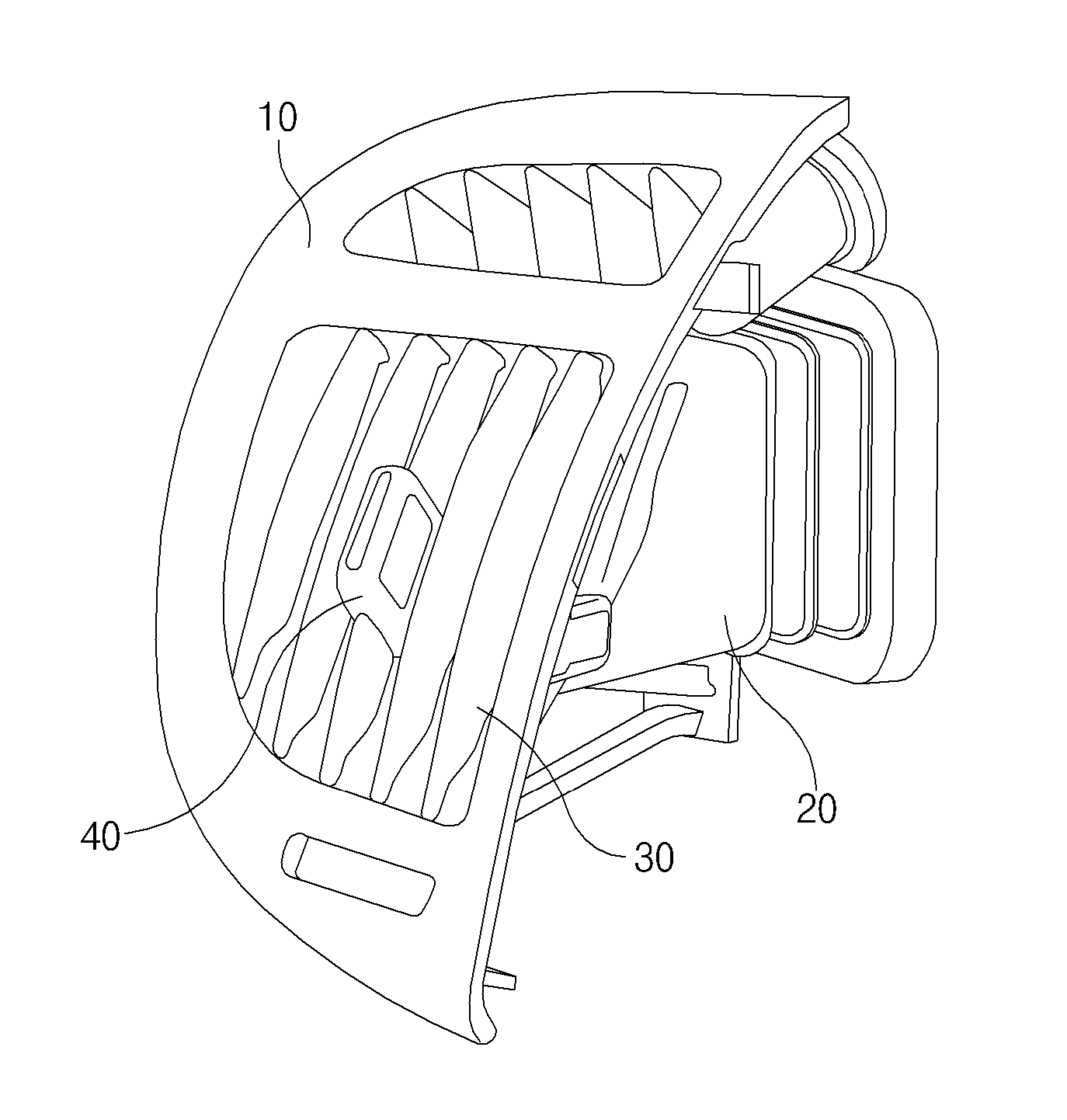 Wing knob adjusting device for air vent