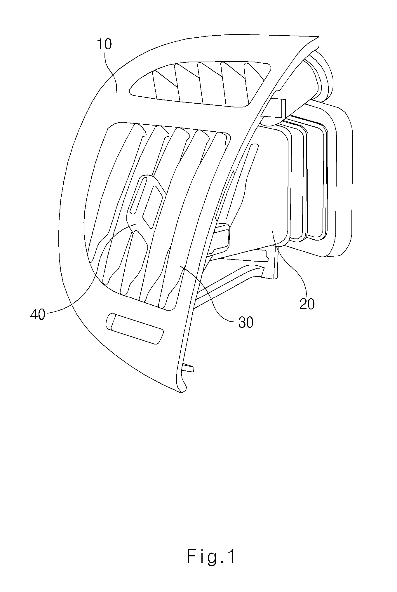 Wing knob adjusting device for air vent