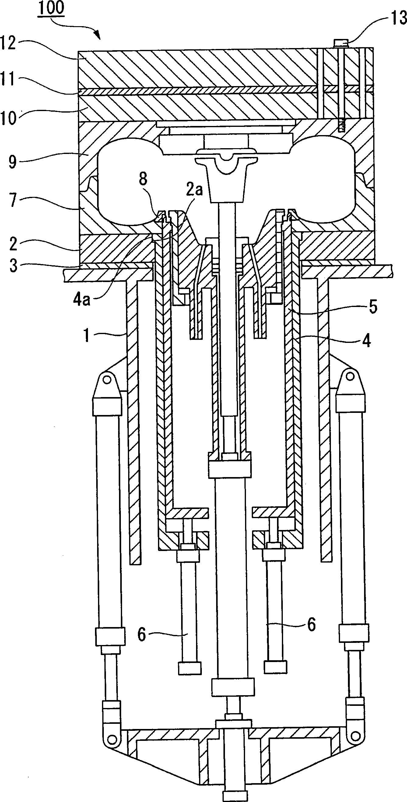 Bead ring locking mechanism of tire vulcanizer