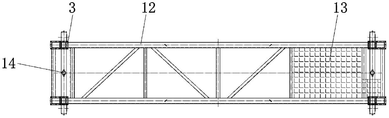 Hydraulic jacking hatch cover crane