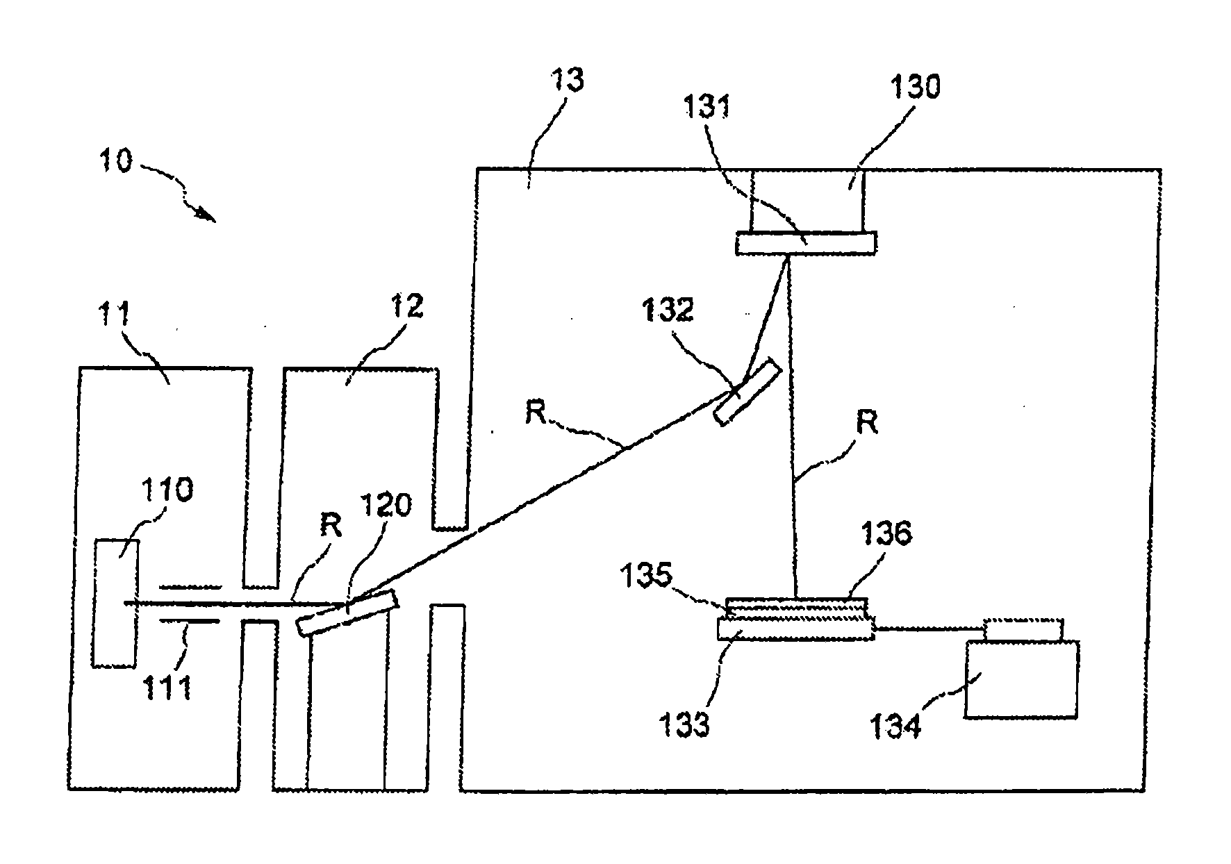 Lithography apparatus using extreme uv radiation and having a volatile organic compounds sorbing member comprising a getter material