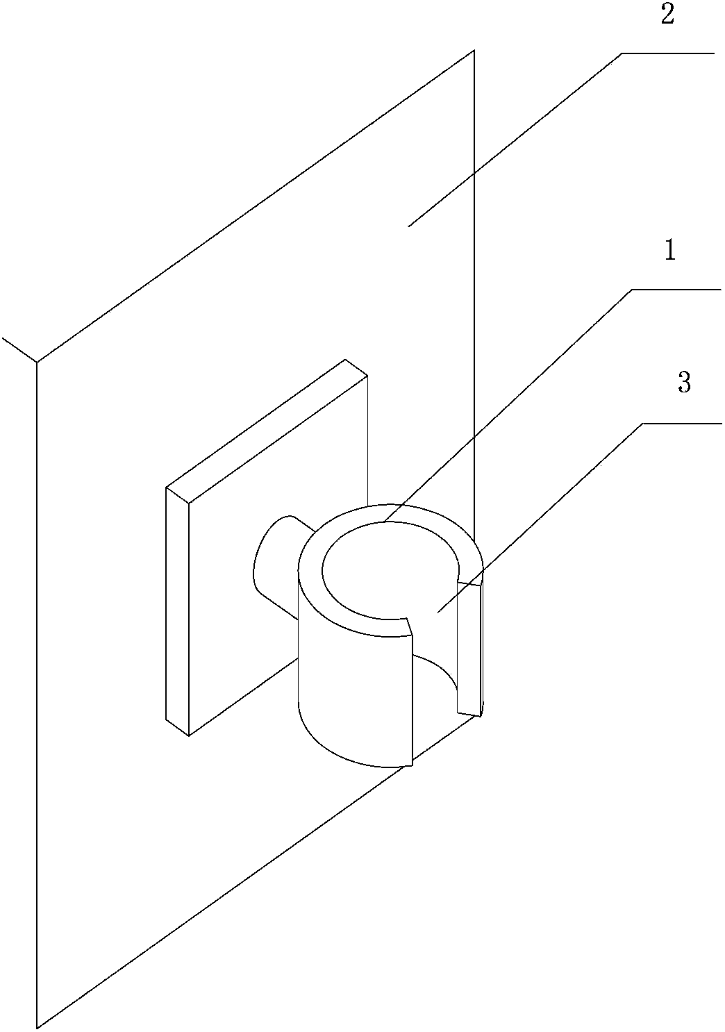 Guardrail column with article insertion function