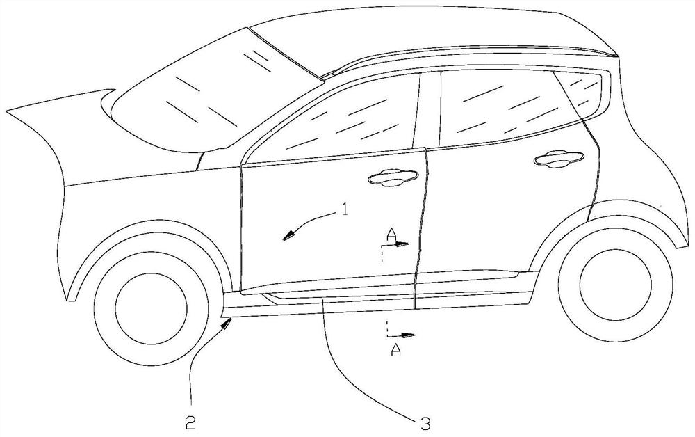 Vehicle door structure and vehicle