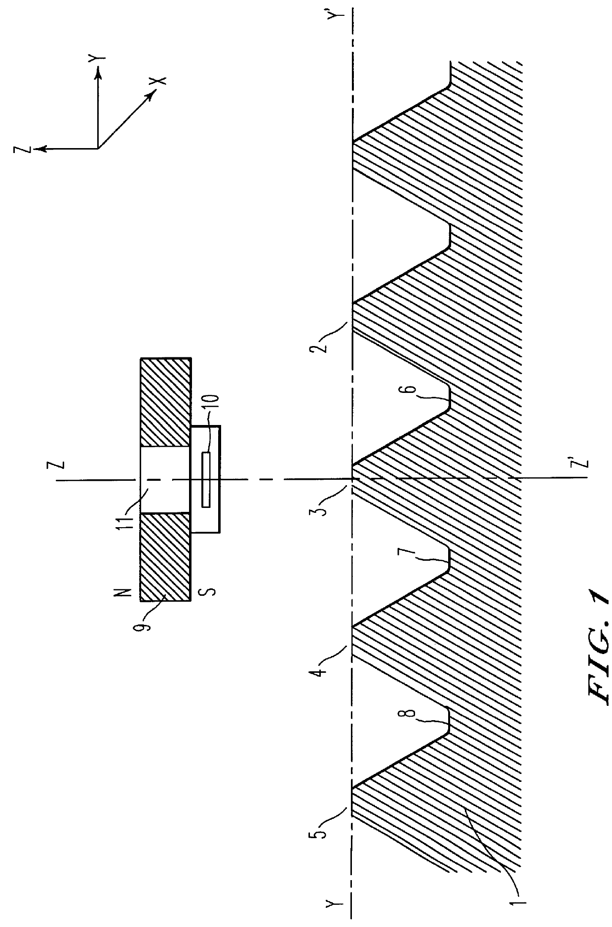 Incremental sensor of speed and/or position for detecting low and null speeds
