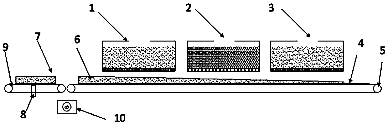 Flame retardant crop straw/wood composite board paving system and paving method