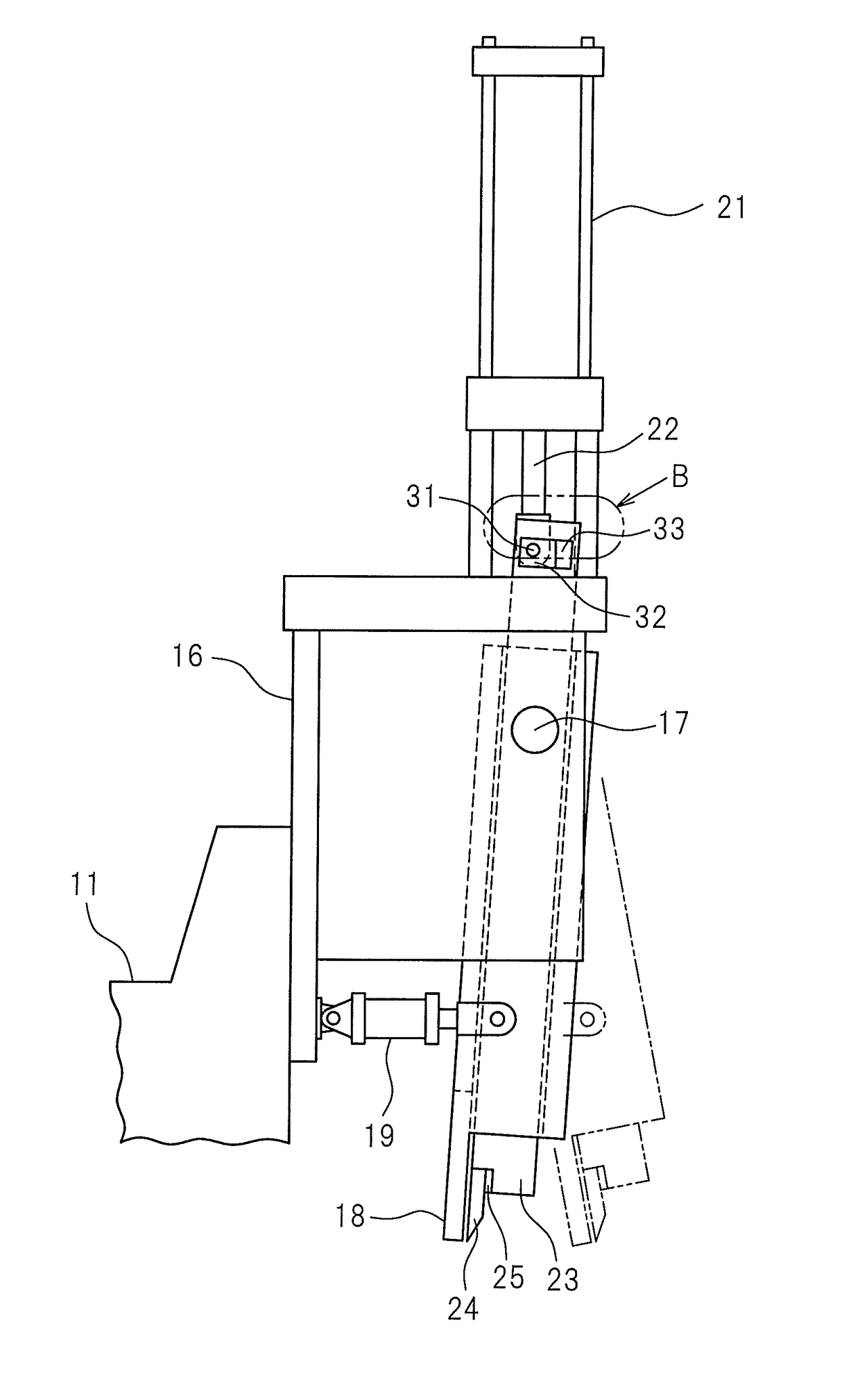 Shear system of extrusion press