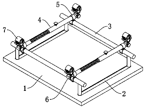 Assembly type building outer wall steel structure welding clamping device