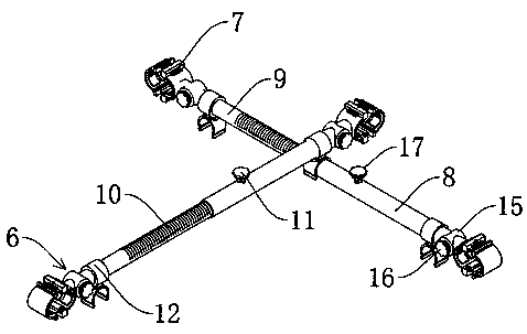 Assembly type building outer wall steel structure welding clamping device