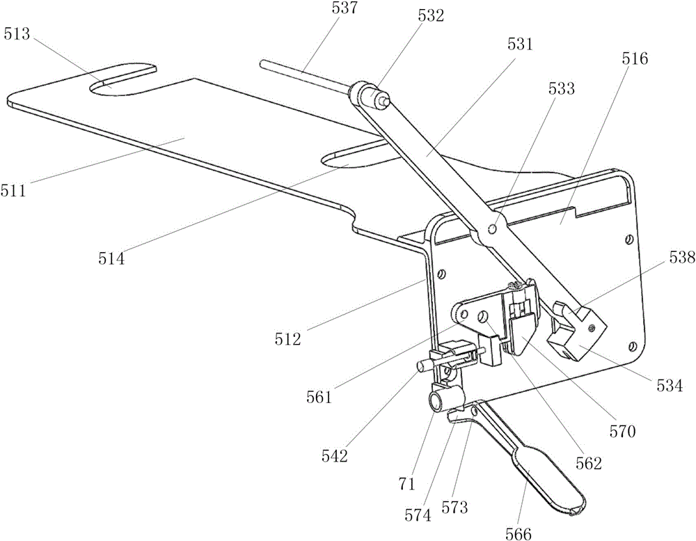 Pedal controllable upper-and-lower type cushion turn-over device