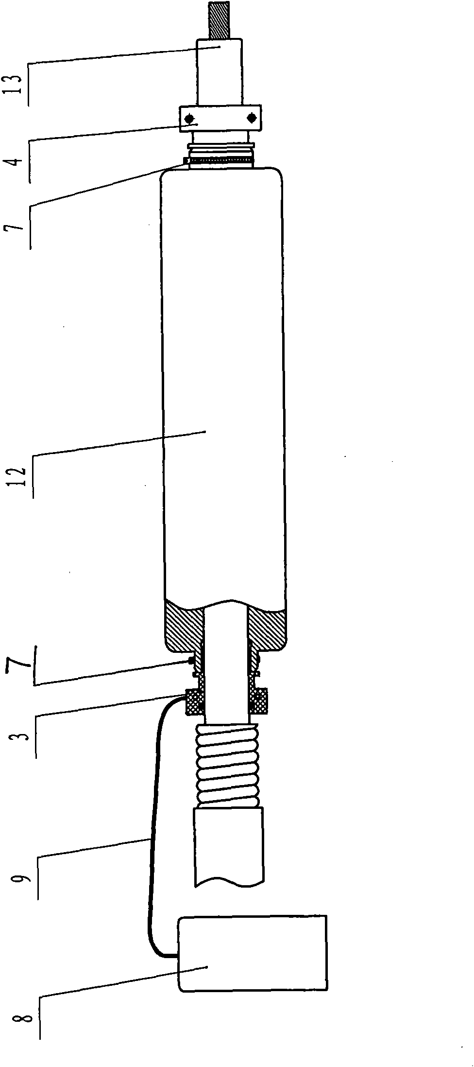 Installation method for rubber intermediate head of high voltage power cable and device
