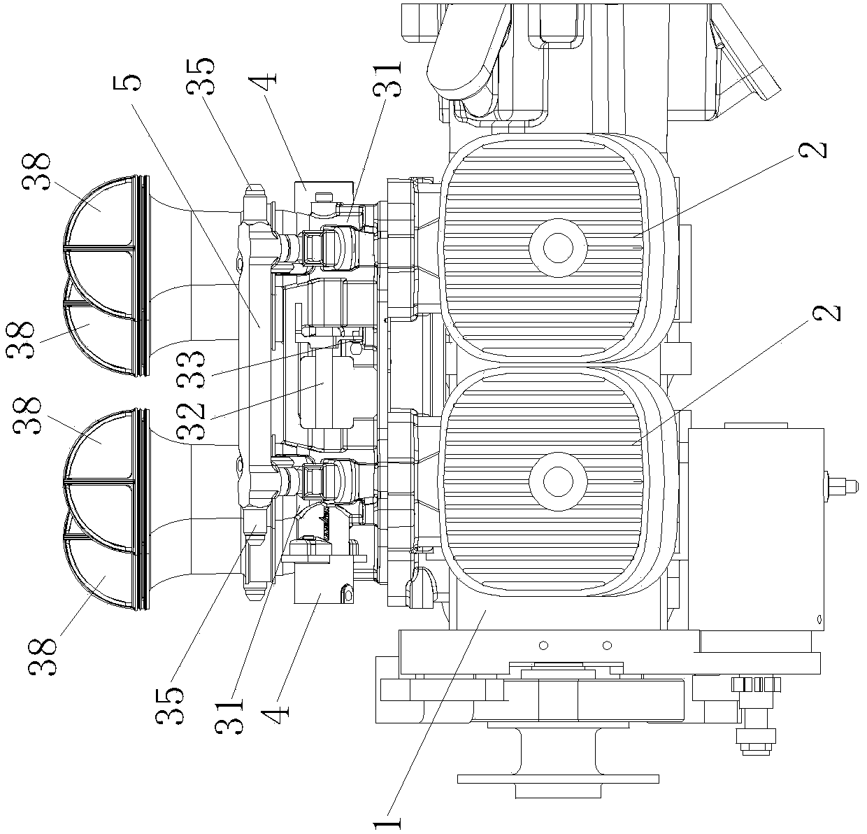 Electric spraying type aviation gasoline engine