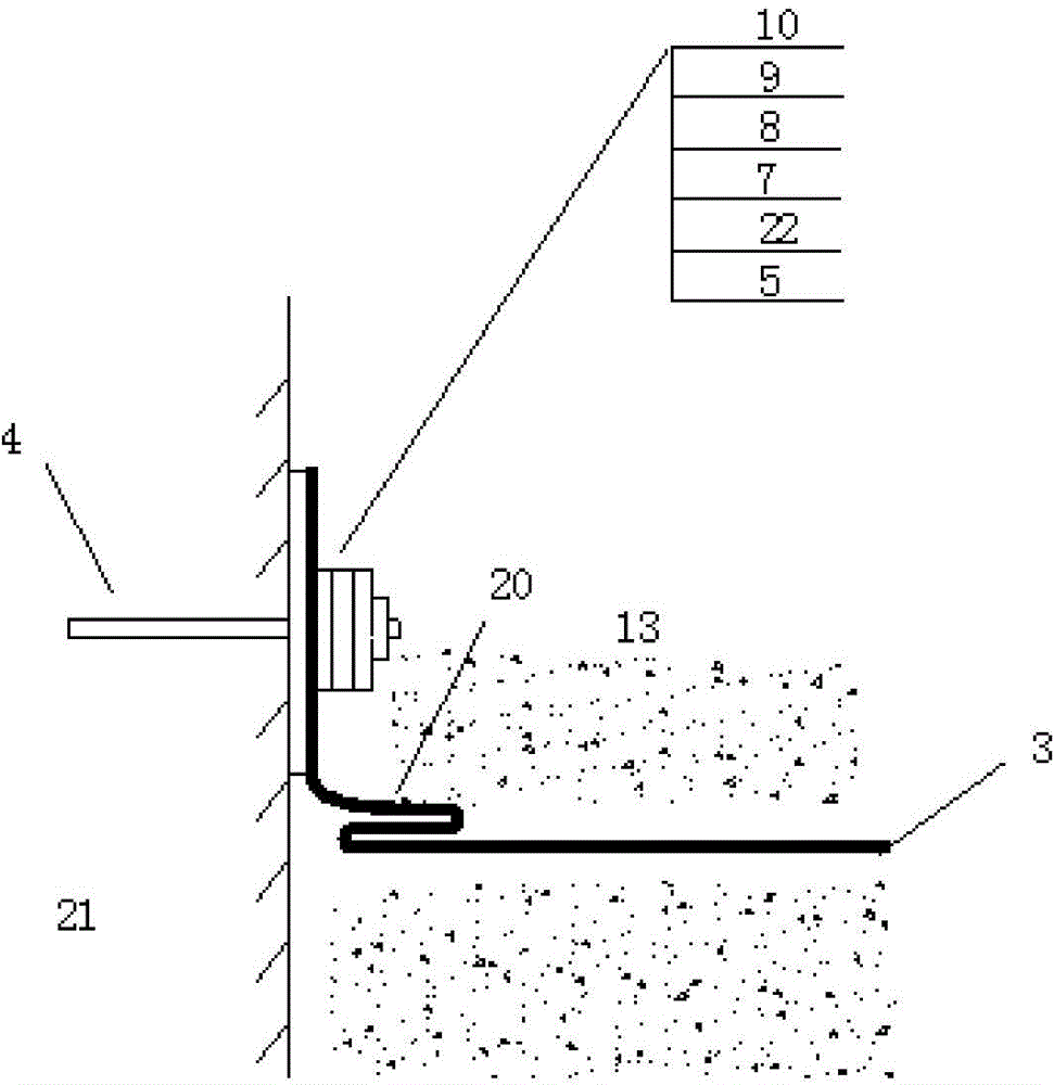 Method for eliminating clamp effect on seepage-proofing film anchoring part of high film faced rockfill dam by compensating displacement