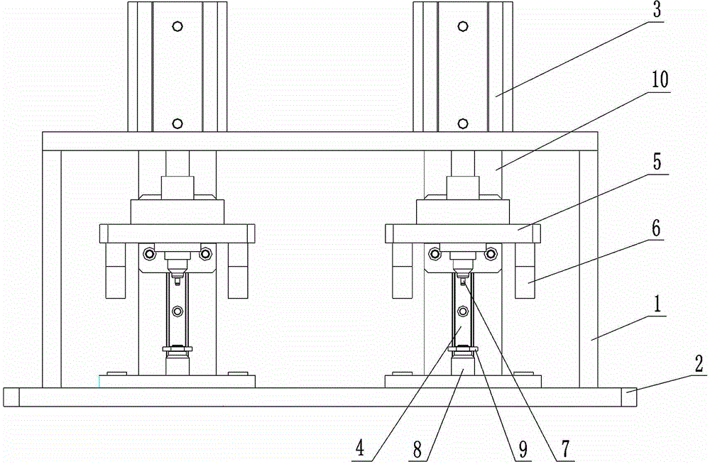 Fixed plate riveting and sleeving tool device