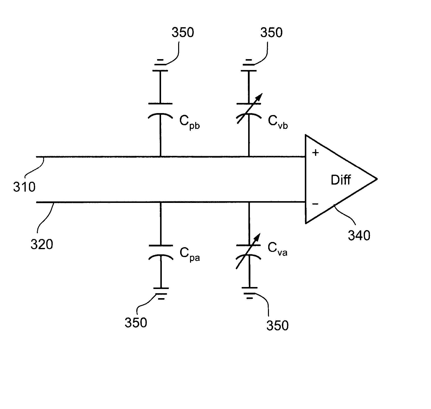 Variable capacitor array