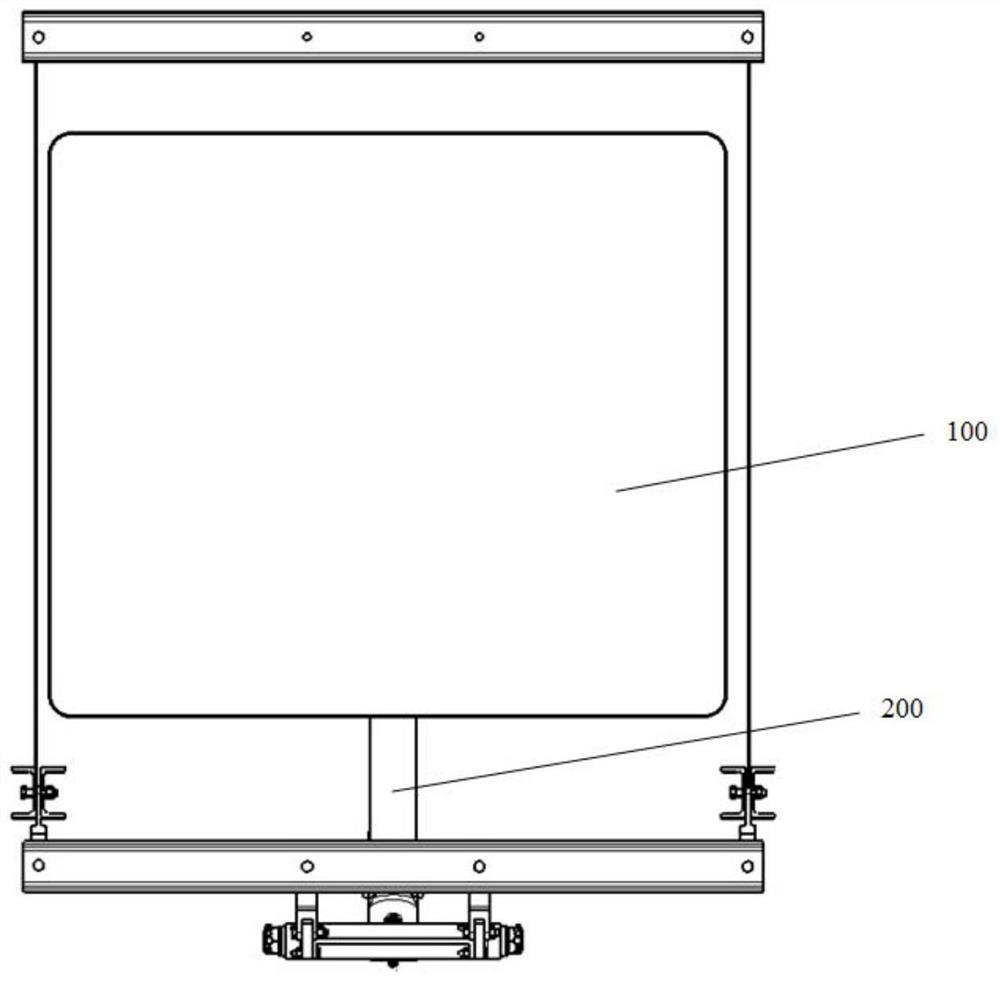 A helicopter landing gear loading device