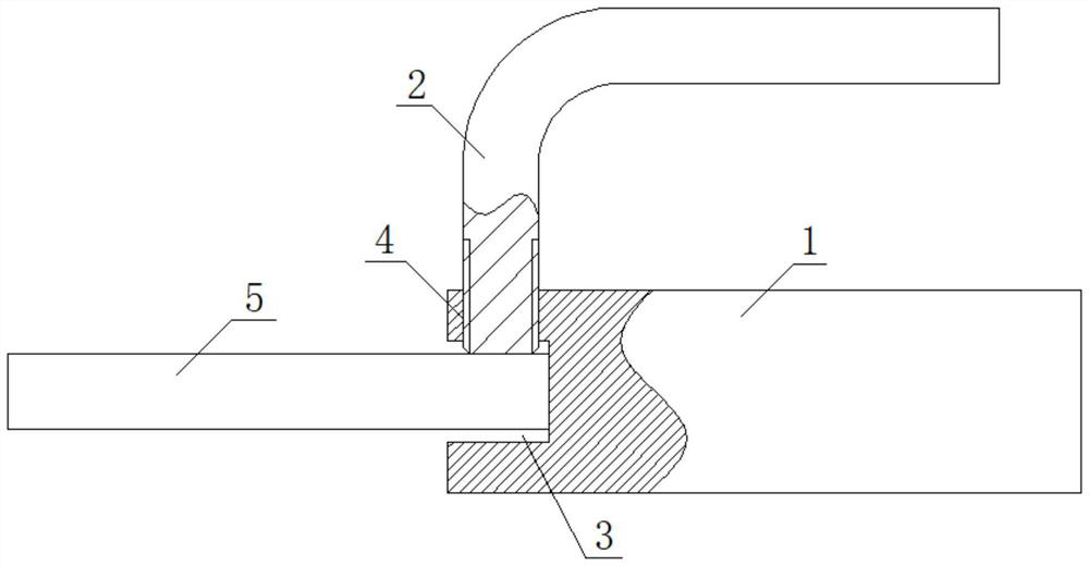 Material sample shearing and fixing device and metal gas content analysis sample preparation method