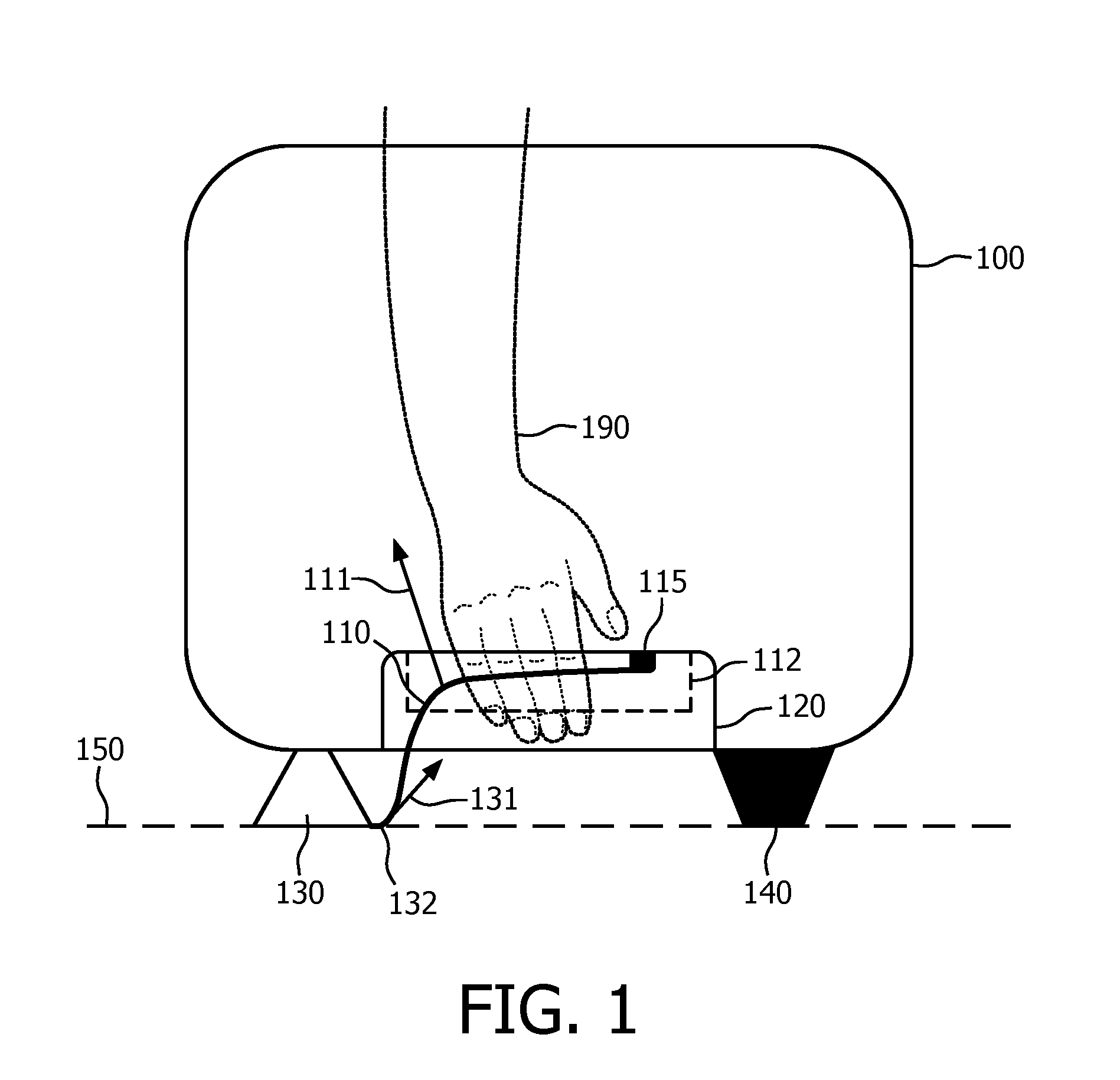 Kitchen device with suction foot