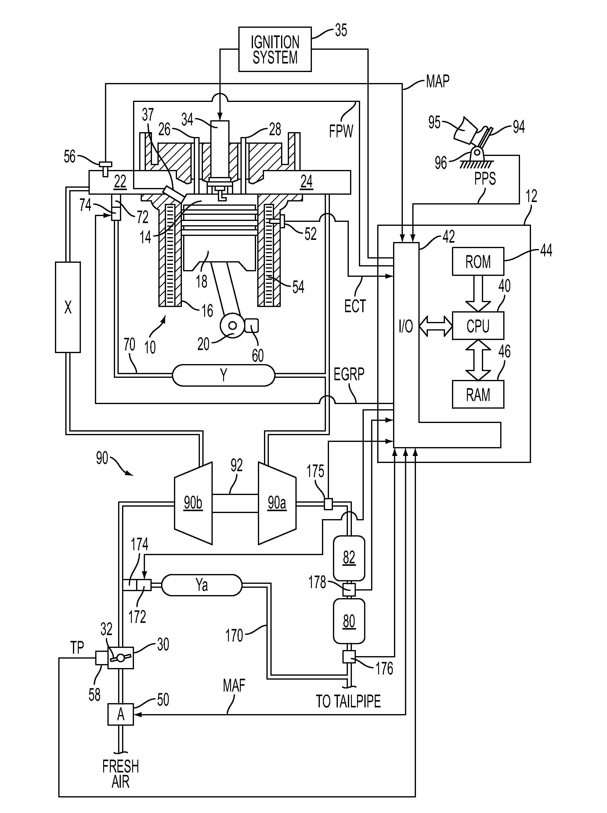 Fuel control for spark ignited engine having a particulate filter system