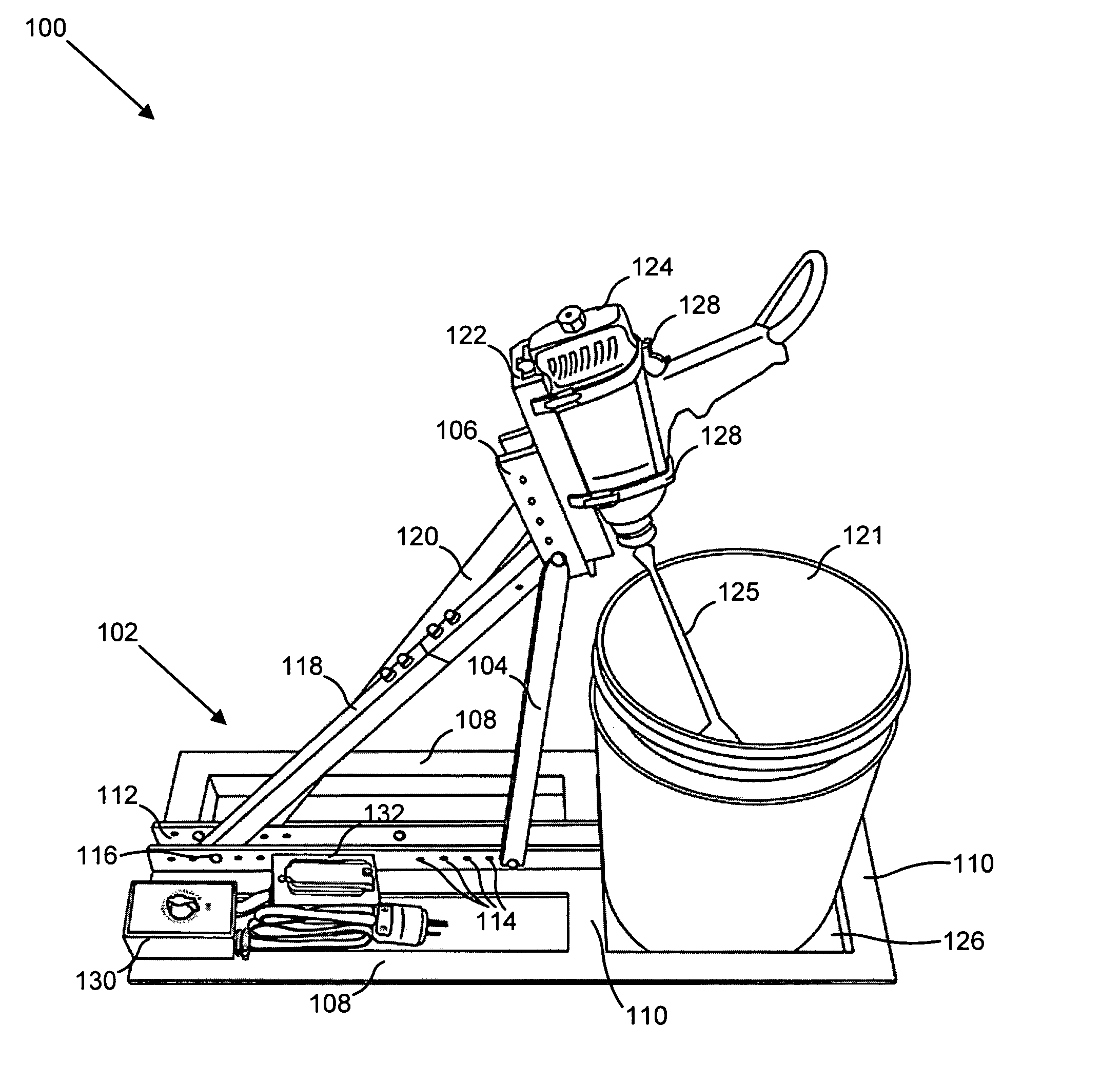 Apparatus and method for mixing materials
