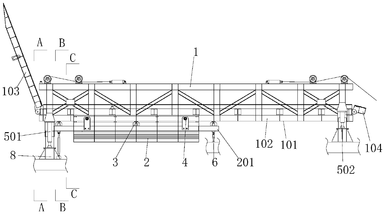 Traction fixing method for inverted arch formwork