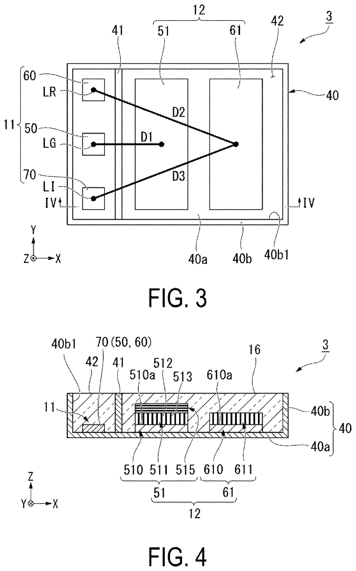 Detecting device and measuring device