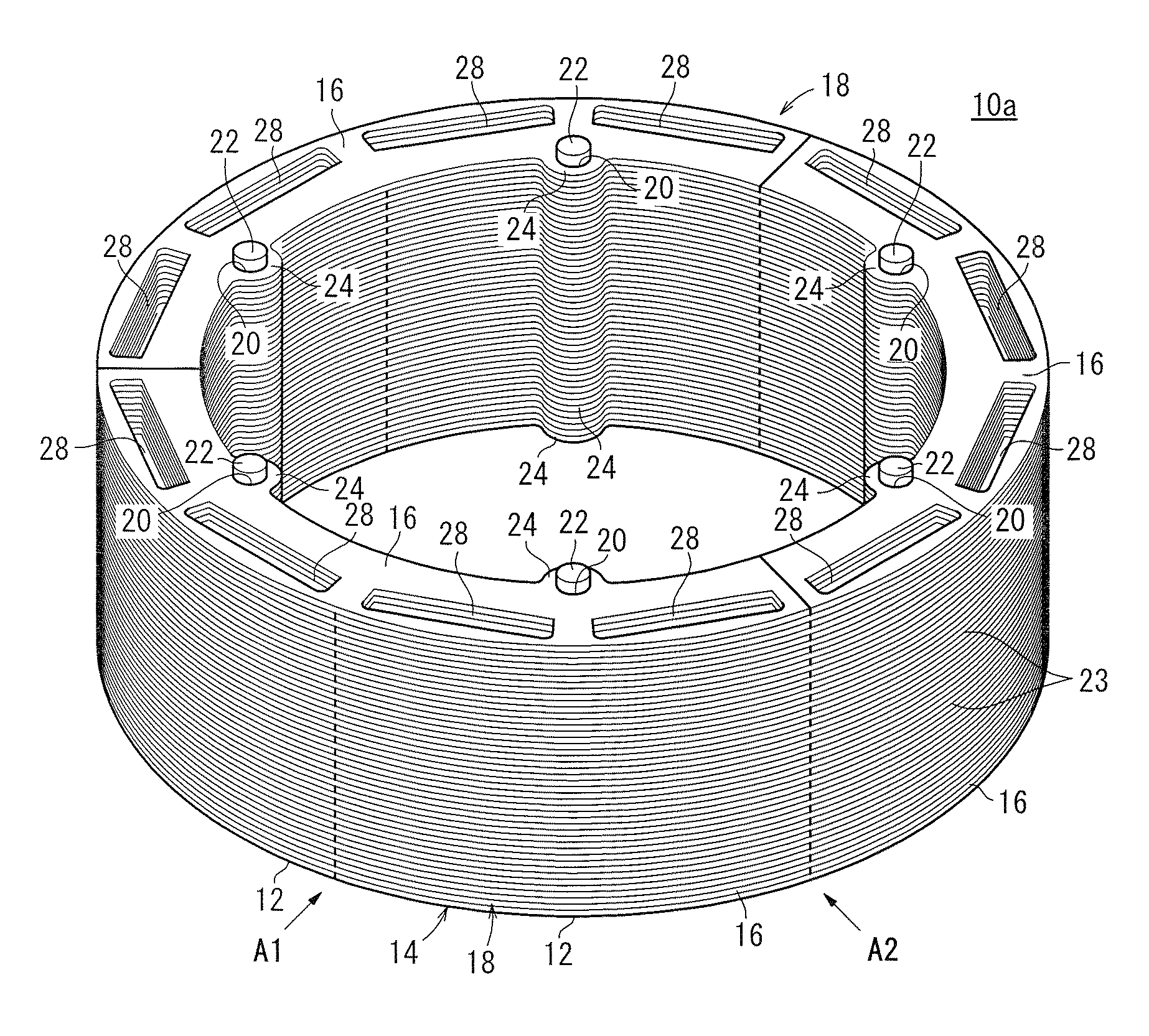 Device for producing ring core, method for producing ring core and ring core produced by that method