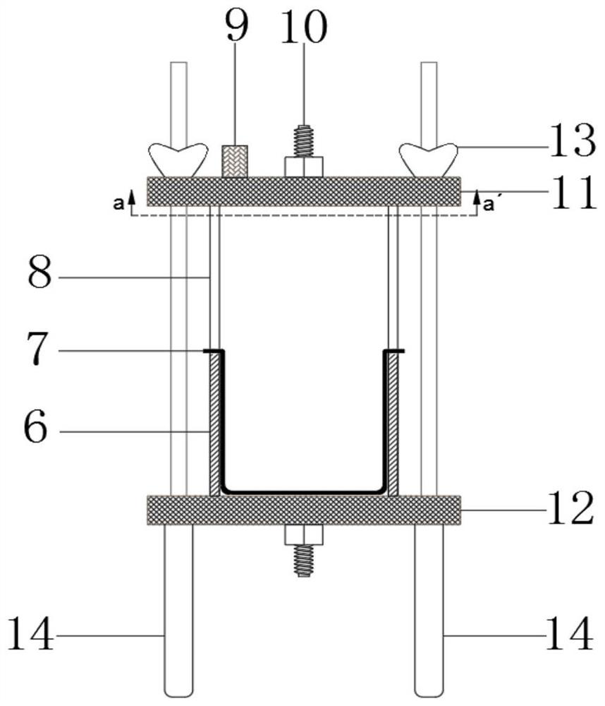 A test device and method for demoulding microbial grouting reinforcement silt
