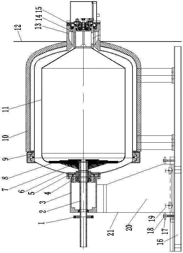 Guiding and supporting device for quick open door of cleaning machine