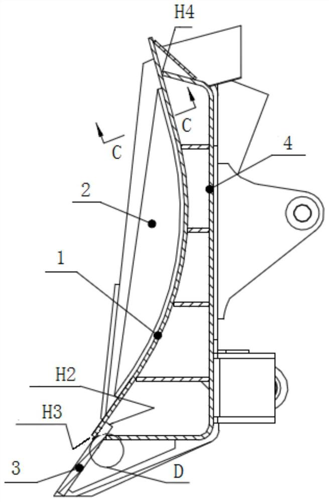 A welding process for bulldozer blade