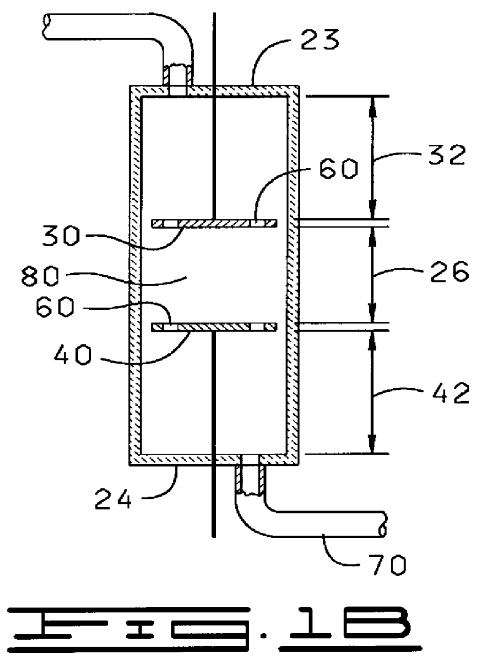 Conversion method for gas streams containing hydrocarbons